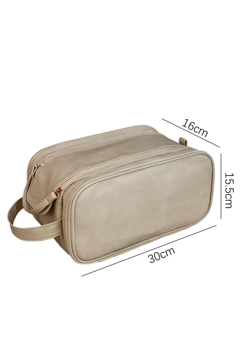 Smoke Gray Travel Large Capacity Multi Pocket Makeup Bag