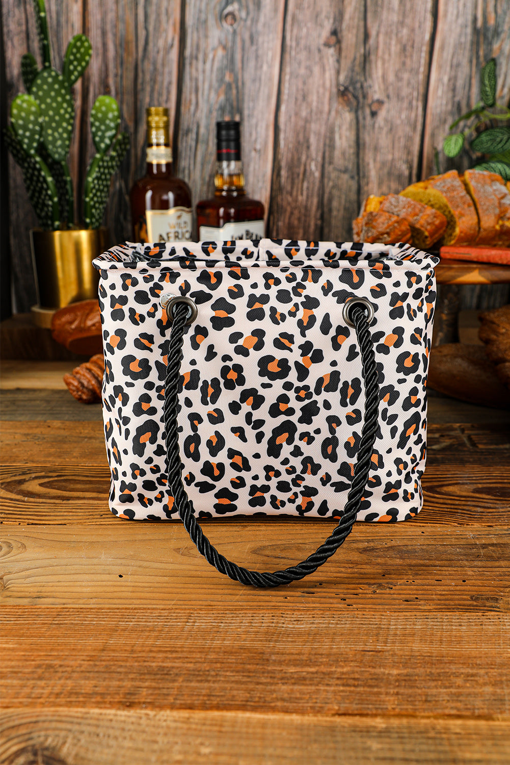 Leopard Waterproof Canvas Toiletry Bag