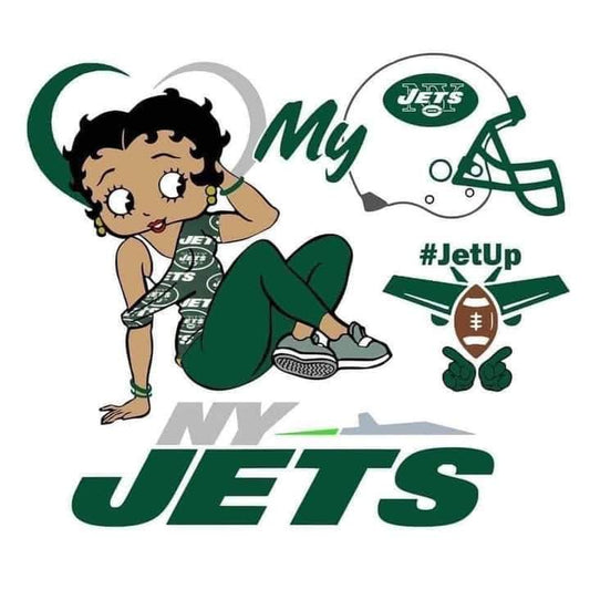 Betty Boop New York Jets T-shirt