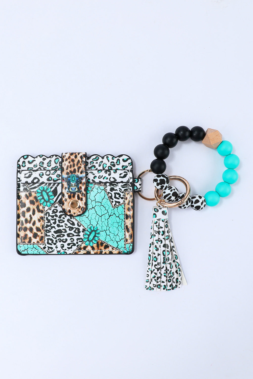 Green Fashion Card Bag Bracelet Key Ring